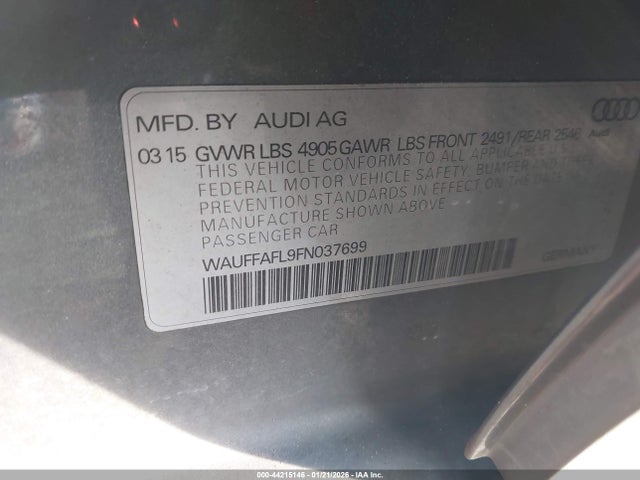 صورة 9 لـ 2015 AUDI A4 2.0T PREMIUM