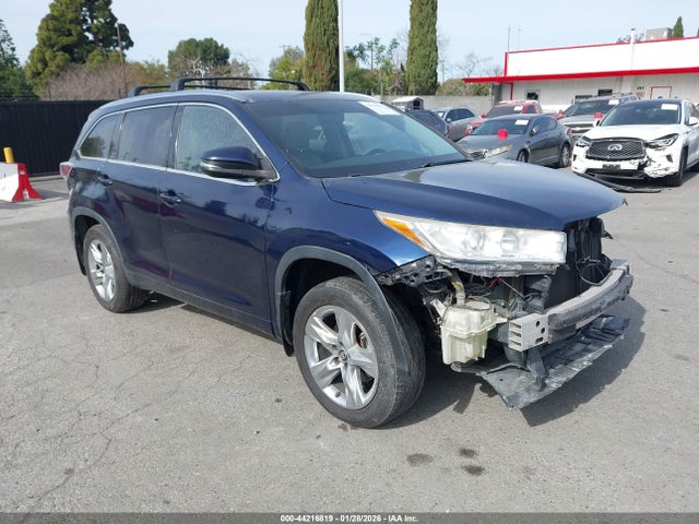 2016 TOYOTA HIGHLANDER LIMITED V6