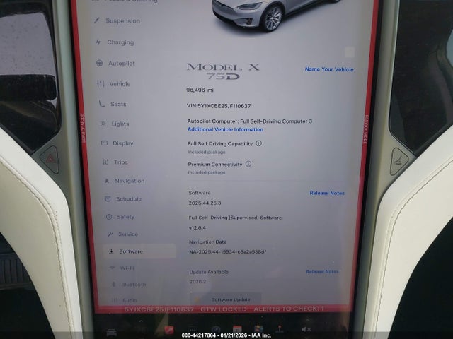 2018 TESLA MODEL X 7