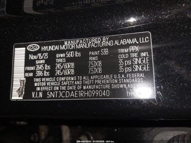 HYUNDAI SANTA CRUZ SEL - 9