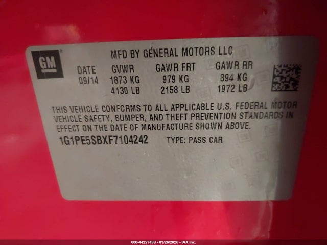 CHEVROLET CRUZE 2LT AUTO - 9