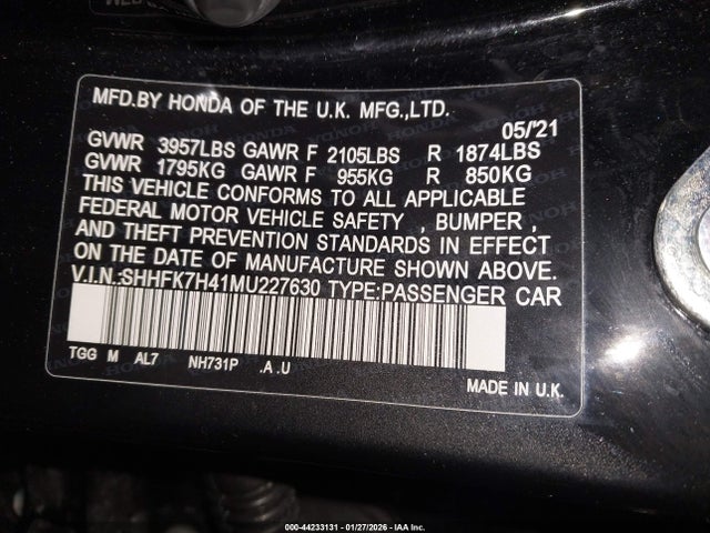 HONDA CIVIC SPORT - 9