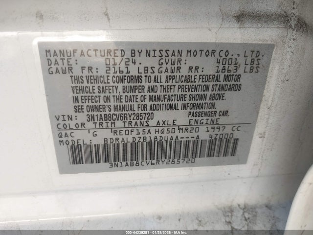 2024 Nissan SENTRA SV XTRONIC CVT — фото 9