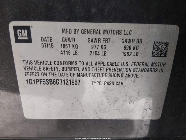 CHEVROLET CRUZE LIMITED 2LT AUTO - 9