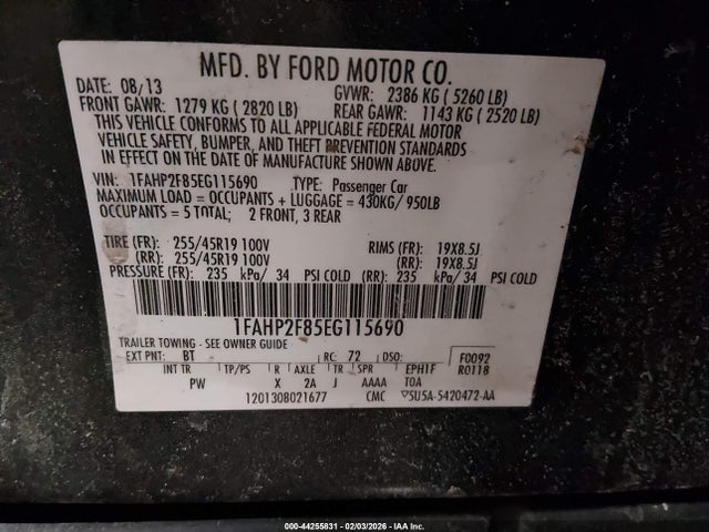 FORD TAURUS LIMITED - 9