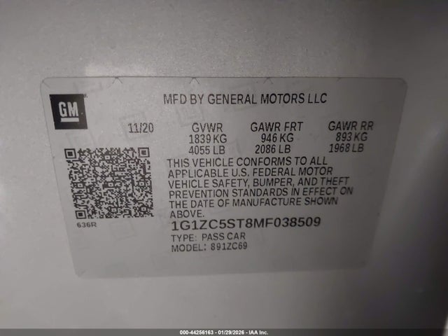 CHEVROLET MALIBU FWD 1FL - 9