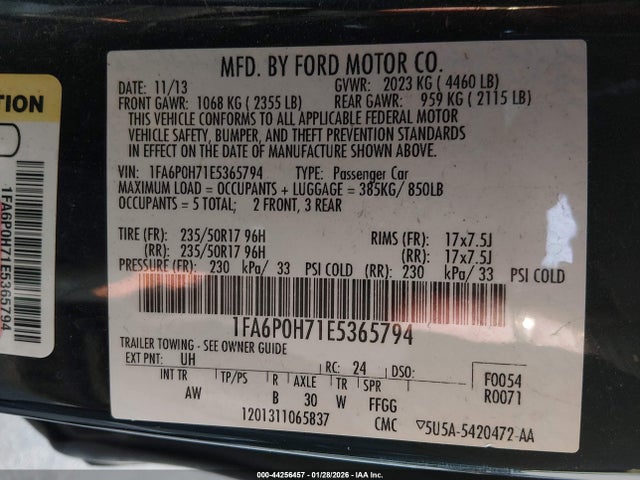 2014 FORD FUSION SE 照片 9