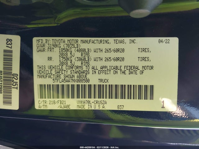 TOYOTA TUNDRA - 9