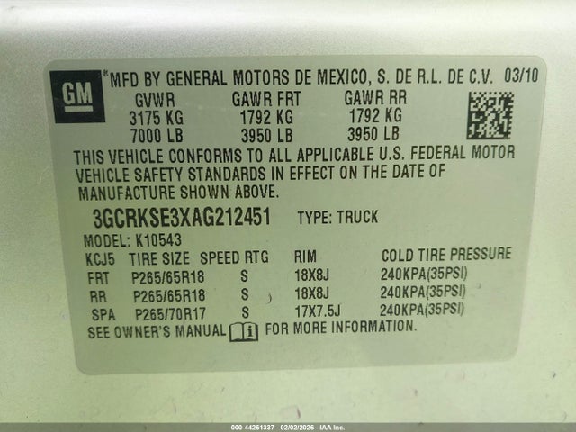 2010 Chevrolet SILVERADO 1500 LT 照片 9