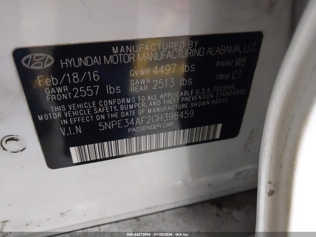 2016 Hyundai SONATA SPORT 照片 9