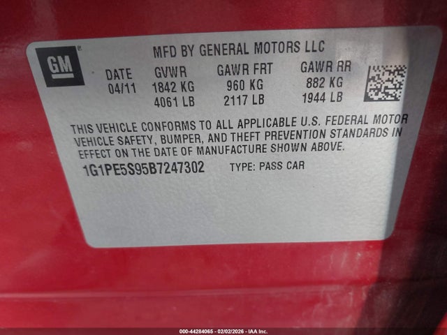 CHEVROLET CRUZE LT - 9