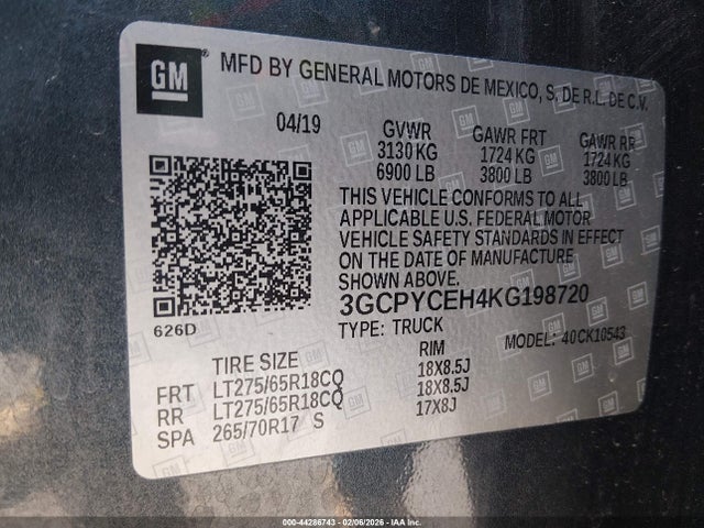 CHEVROLET SILVERADO 1500 CUSTOM TRAIL BOSS - 9