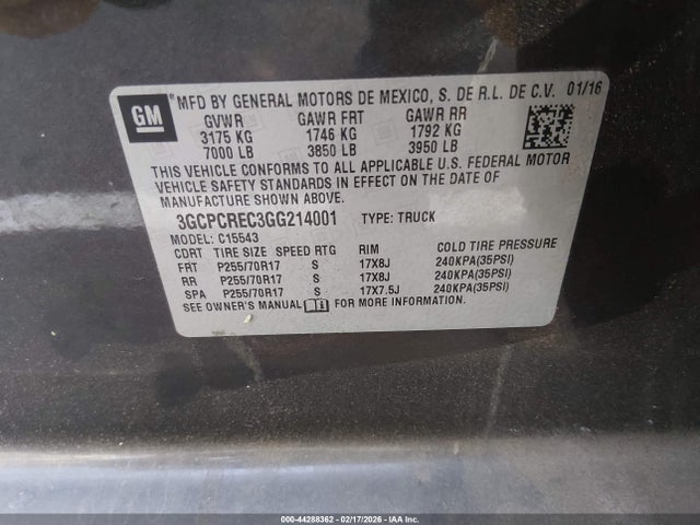 صورة 9 لـ 2016 Chevrolet SILVERADO 1500 1LT