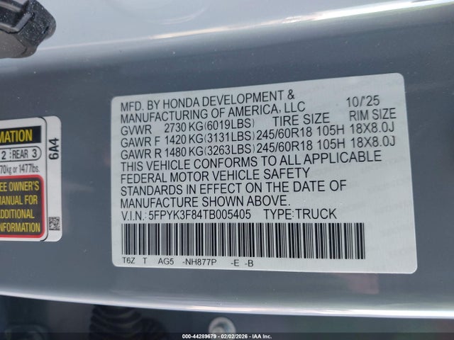 HONDA RIDGELINE - 9