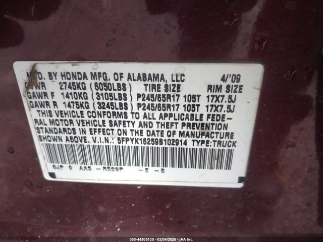 HONDA RIDGELINE - 9