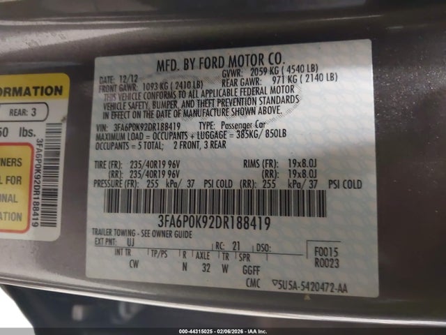 FORD FUSION TITANIUM - 9