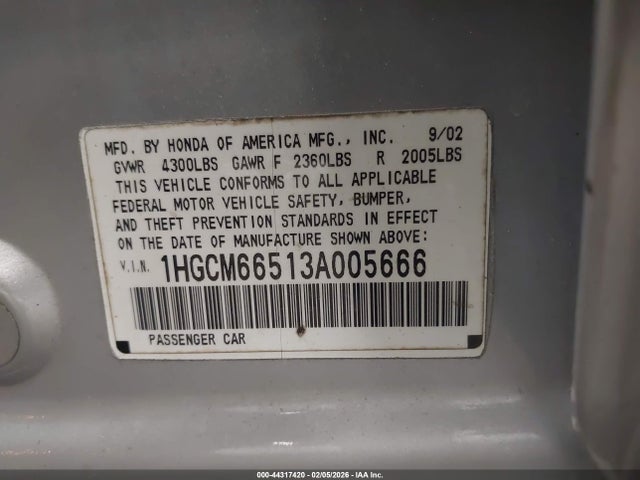 HONDA ACCORD 3.0 EX - 9