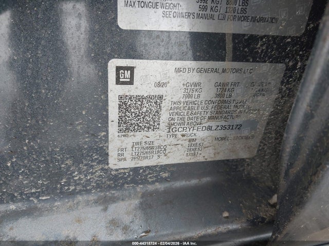 CHEVROLET SILVERADO 1500 4WD SHORT BED LT TRAIL BOSS - 9