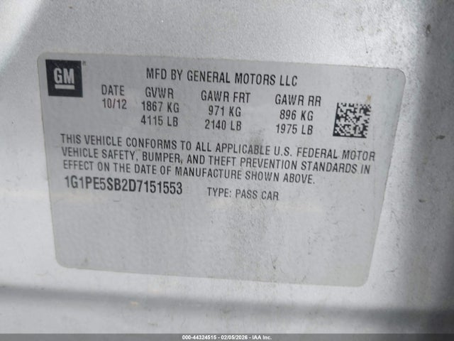 CHEVROLET CRUZE 2LT AUTO - 9