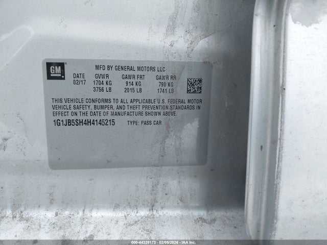 CHEVROLET SONIC LS AUTO - 9