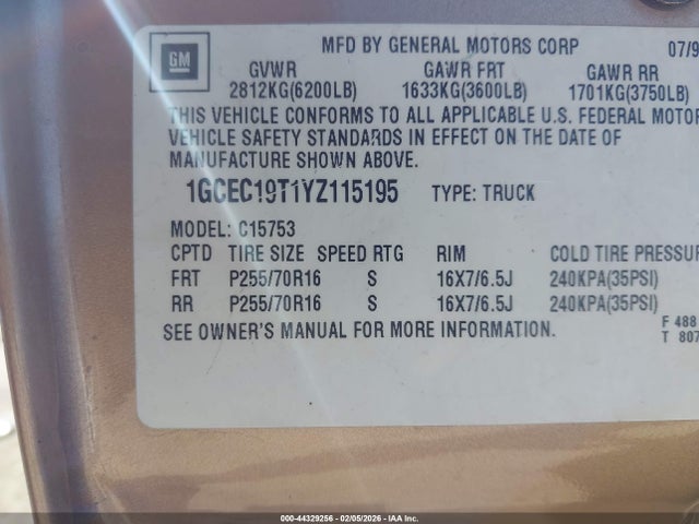 CHEVROLET SILVERADO 1500 LS - 9