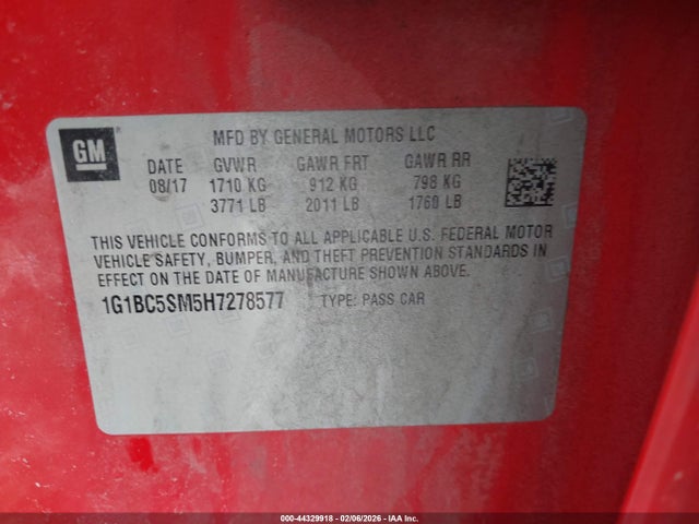 CHEVROLET CRUZE LS AUTO - 9