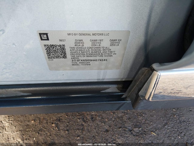 2017 Chevrolet Bolt EV, VIN: 1G1FX6S05H4174181