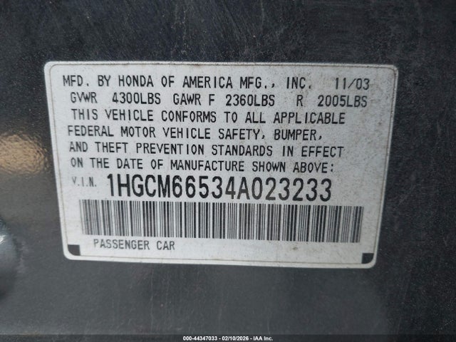 HONDA ACCORD 3.0 EX - 9