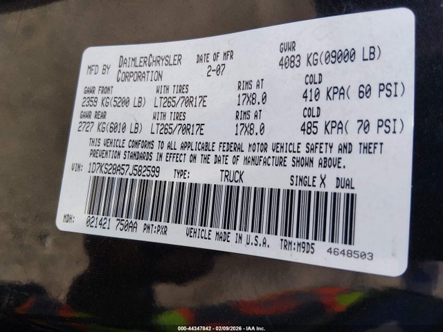 DODGE RAM 2500 SLT/TRX4 OFF ROAD/SPORT/POWER WAGON - 9