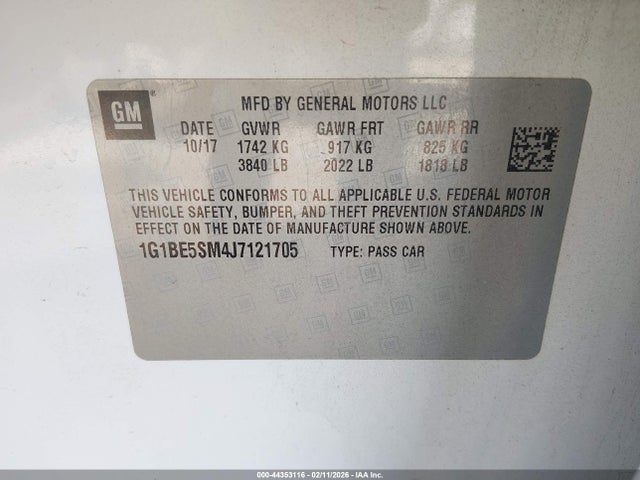 CHEVROLET CRUZE LT AUTO - 9