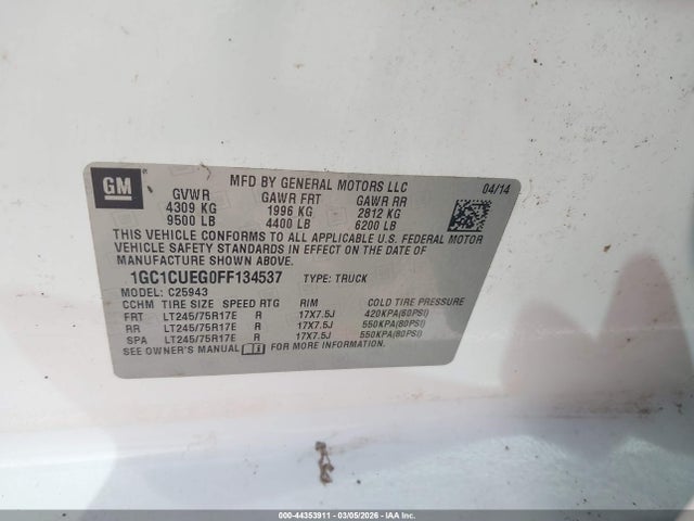 CHEVROLET SILVERADO 2500HD WT - 9