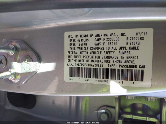 HONDA ACCORD 2.4 LX - 9