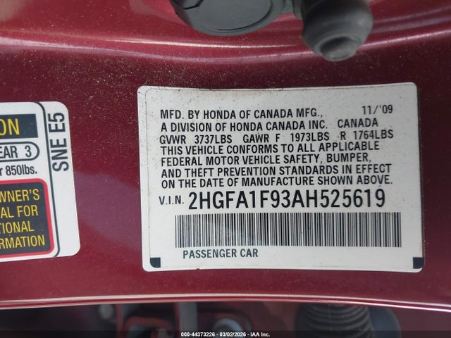 HONDA CIVIC EX-L - 9