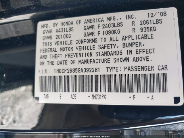 HONDA ACCORD - 9