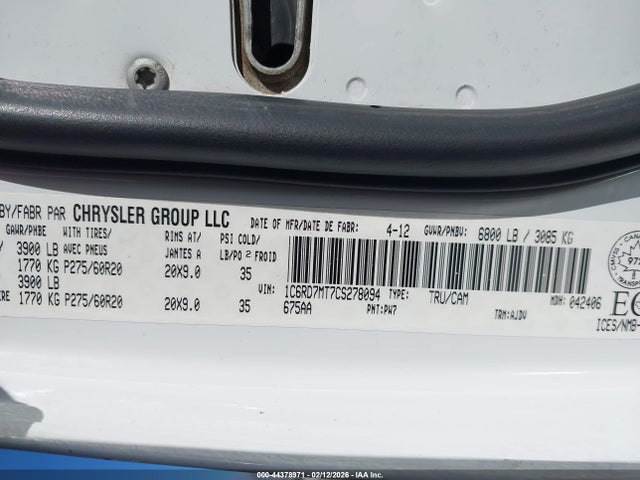 2012 RAM 1500 SPORT 照片 9