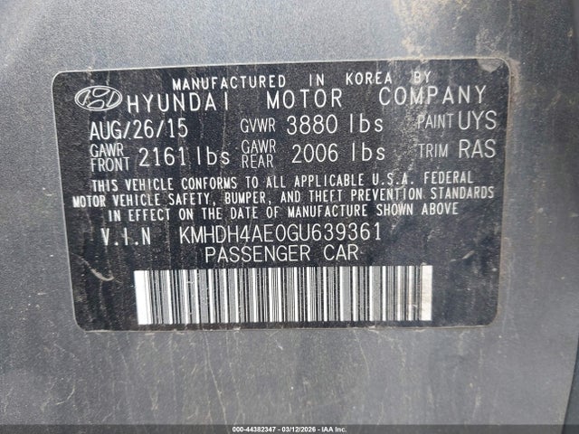 HYUNDAI ELANTRA SE - 9