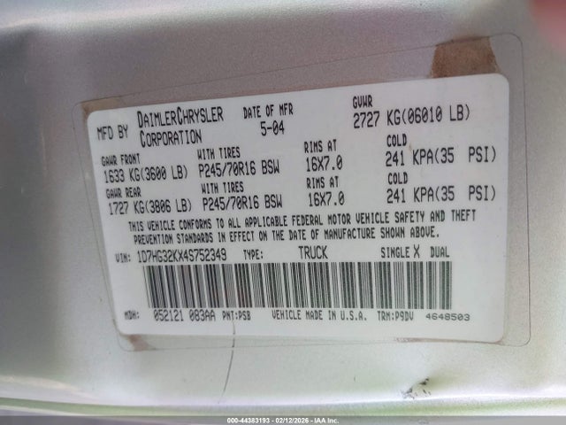 DODGE DAKOTA SPORT - 9