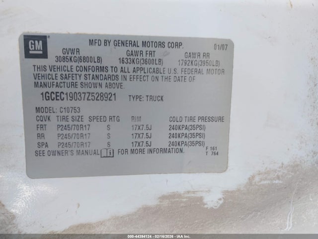 CHEVROLET SILVERADO 1500 WORK TRUCK - 9