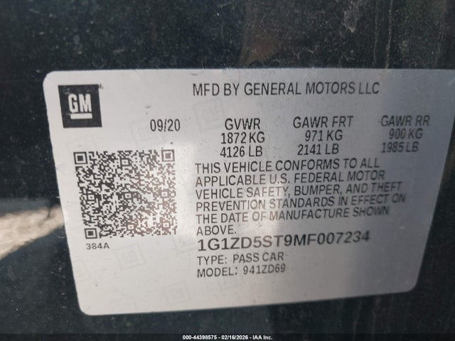 CHEVROLET MALIBU FWD LT - 9