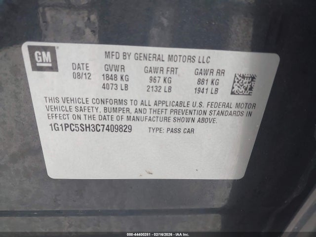 CHEVROLET CRUZE LS - 9