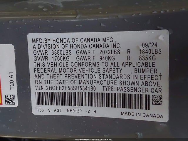 HONDA CIVIC SPORT - 9