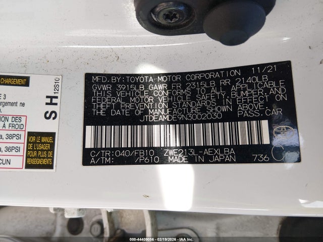 صورة مصغرة 9 لـ 2022 Toyota COROLLA HYBRID LE
