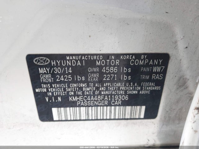 HYUNDAI SONATA HYBRID LIMITED - 9