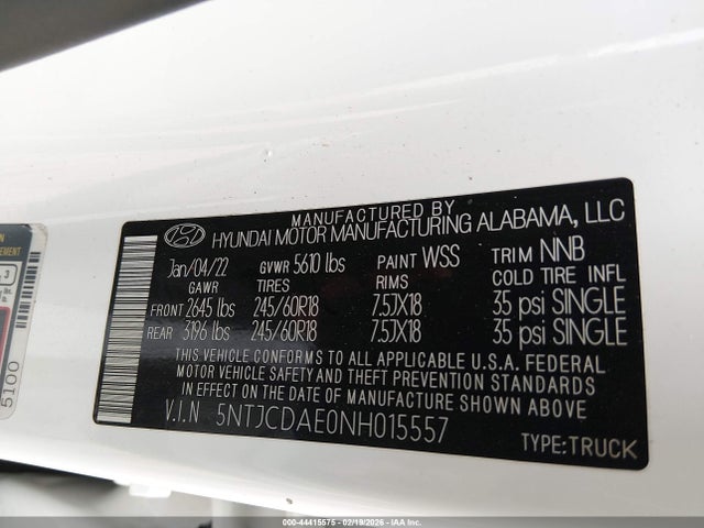 HYUNDAI SANTA CRUZ SEL - 9