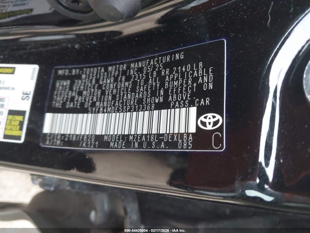 2025 Toyota COROLLA LE 照片 9