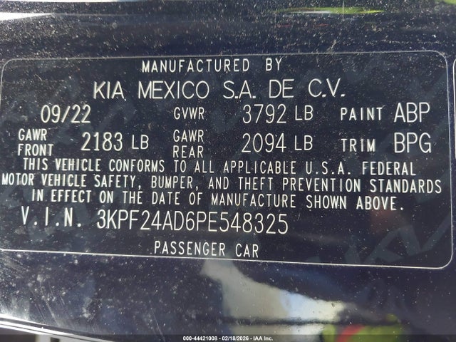 صورة 9 لـ 2023 KIA FORTE LXS
