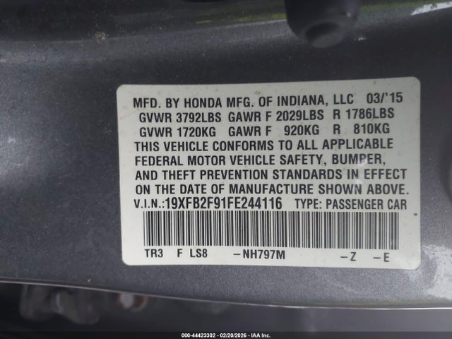 HONDA CIVIC EX-L - 9