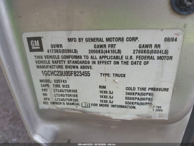 CHEVROLET SILVERADO 2500HD LS - 9