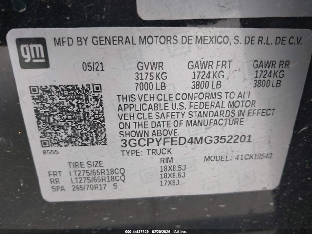 CHEVROLET SILVERADO 1500 4WD SHORT BED LT TRAIL BOSS - 9