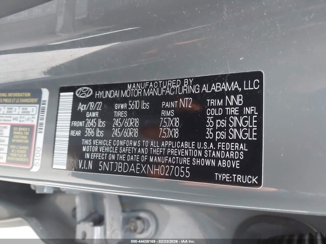 HYUNDAI SANTA CRUZ SEL - 9